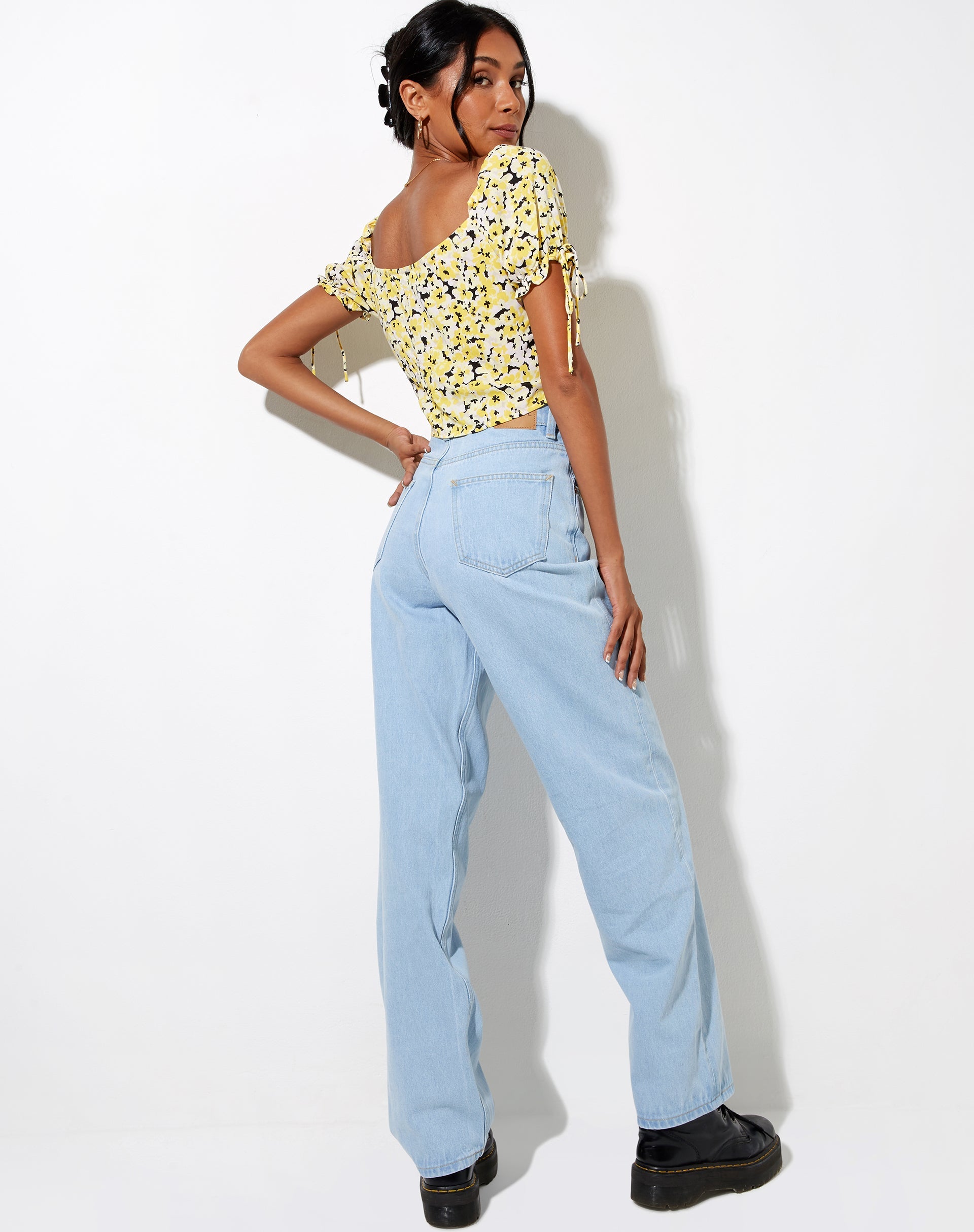 Imagen de Flaba Crop Top en Sunflower Pop Yellow