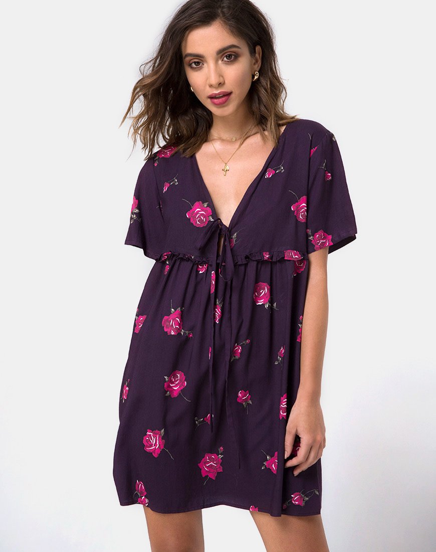 Minivestido Flawa en rosa noche