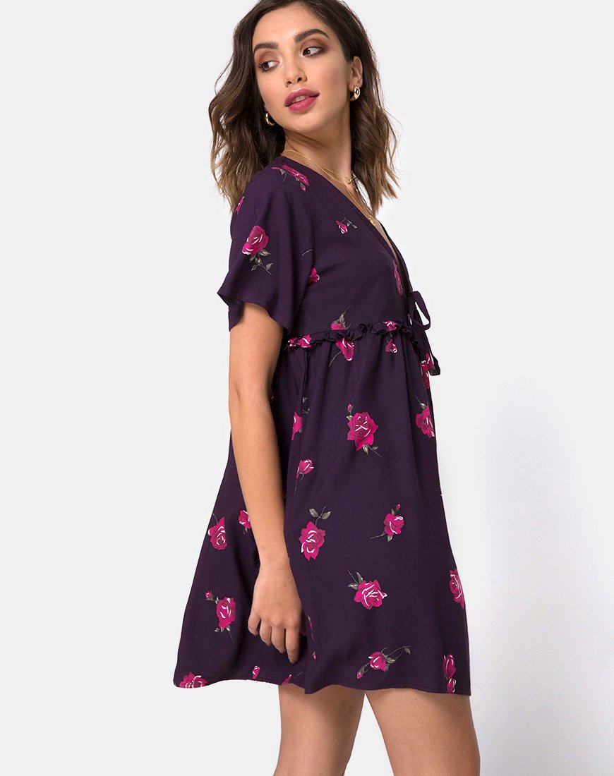 Minivestido Flawa en rosa noche