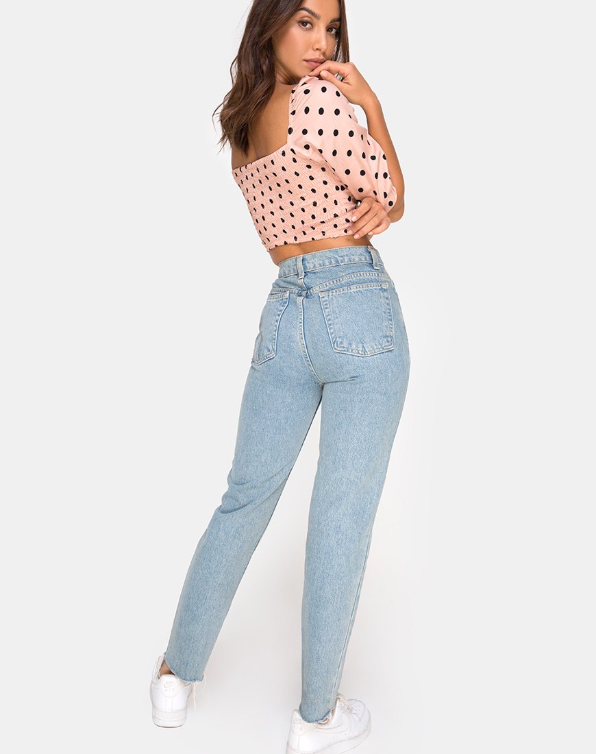 Imagen de Flory Crop Top en New Polka Nude
