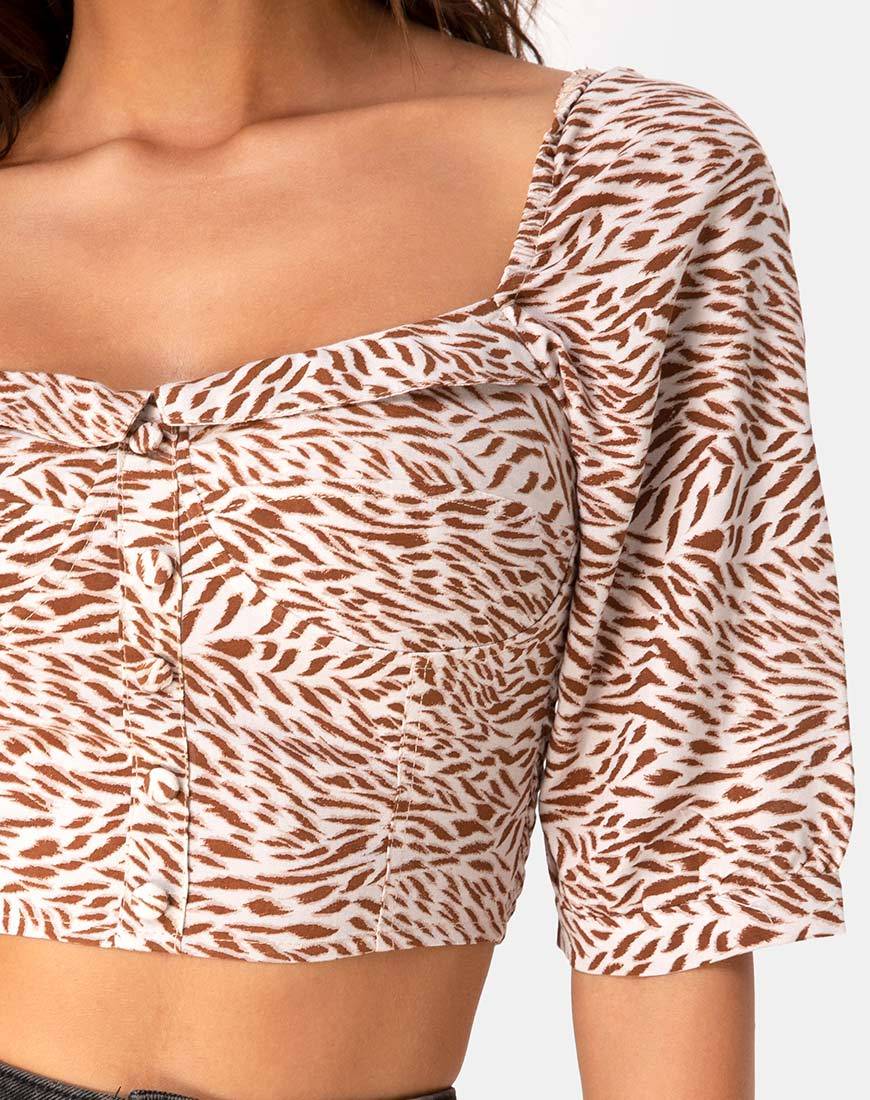 Imagen de Flory Crop Top en Safari Taupe