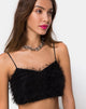 Imagen de Balien Crop Top en Fringe Negro
