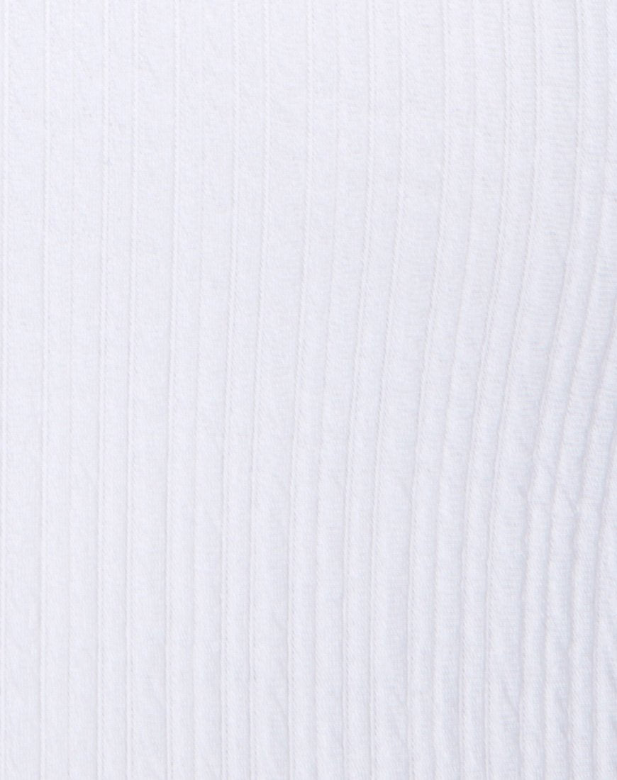 Imagen de Freja Bodycon Dress in Multi Rib Ivory