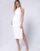 Imagen de Freja Bodycon Dress in Multi Rib Ivory