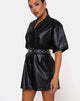 Imagen de Fresia Mini Vestido en PU Negro