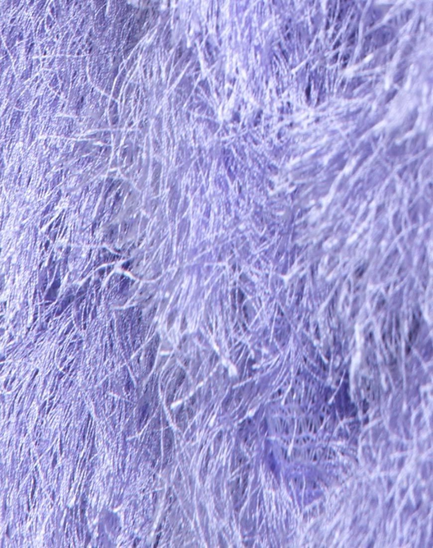 Image of Chaqueta de pelo de imitación de piel Lila