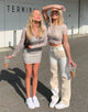 Imagen de Motel X Barbara Kristoffersen Wity Tee en Sage Tonal Ripple