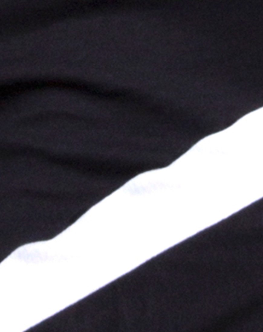 Imagen de Gadice Off The Shoulder Bodice in Black with White Stripe