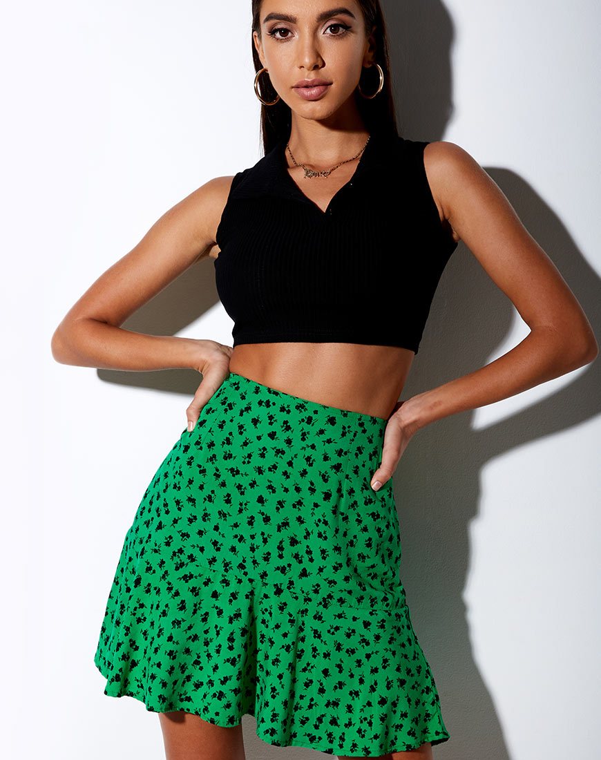 Imagen de la falda Gaelle en Dainty Daisy Green