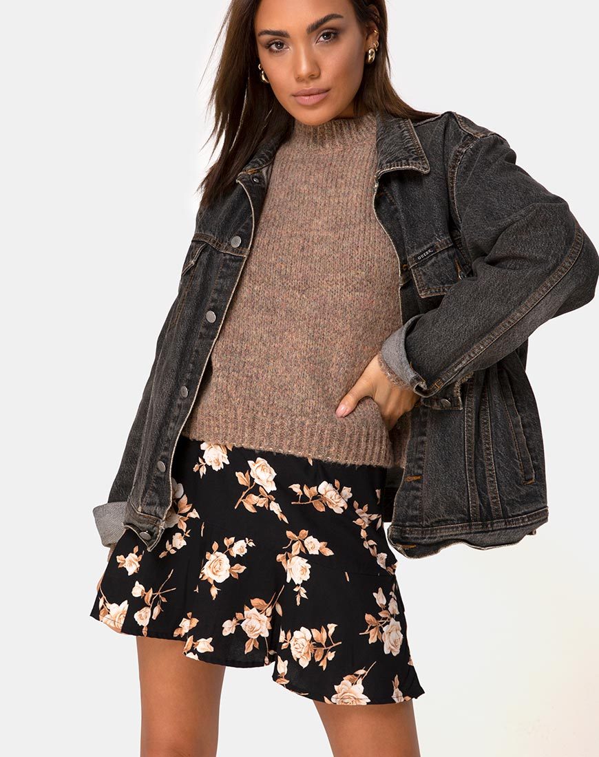 Minifalda Gaelle en rosa melocotón
