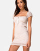 Imagen de Gaina Bodycon Dress in Flock Ditsy Leopard Taupe