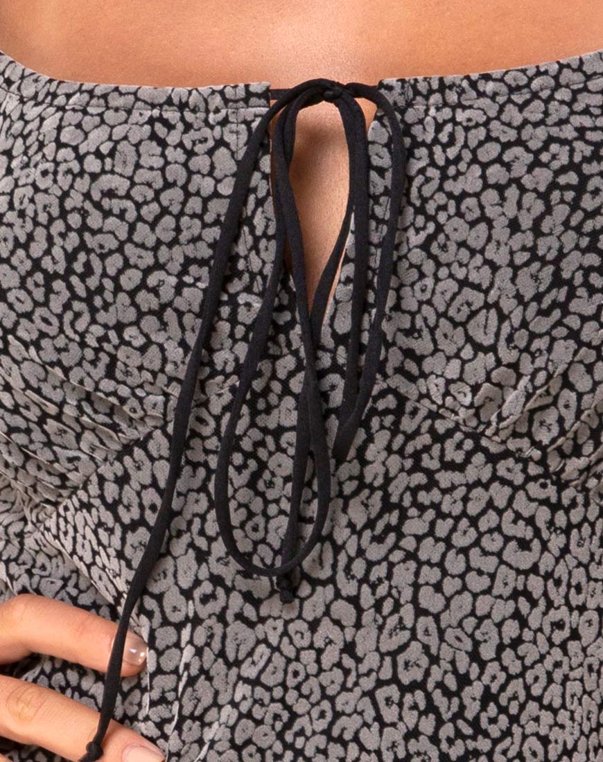 Imagen del vestido Gala en Ditsy Leopard Grey Flock