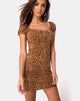 Imagen del vestido Gala en Animal Flock Tan Brown