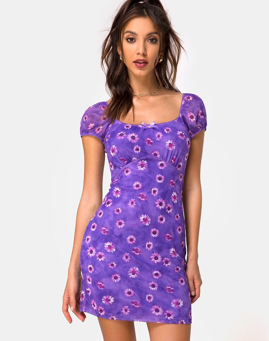 Imagen de Galot Minivestido Daisy Daze Morado