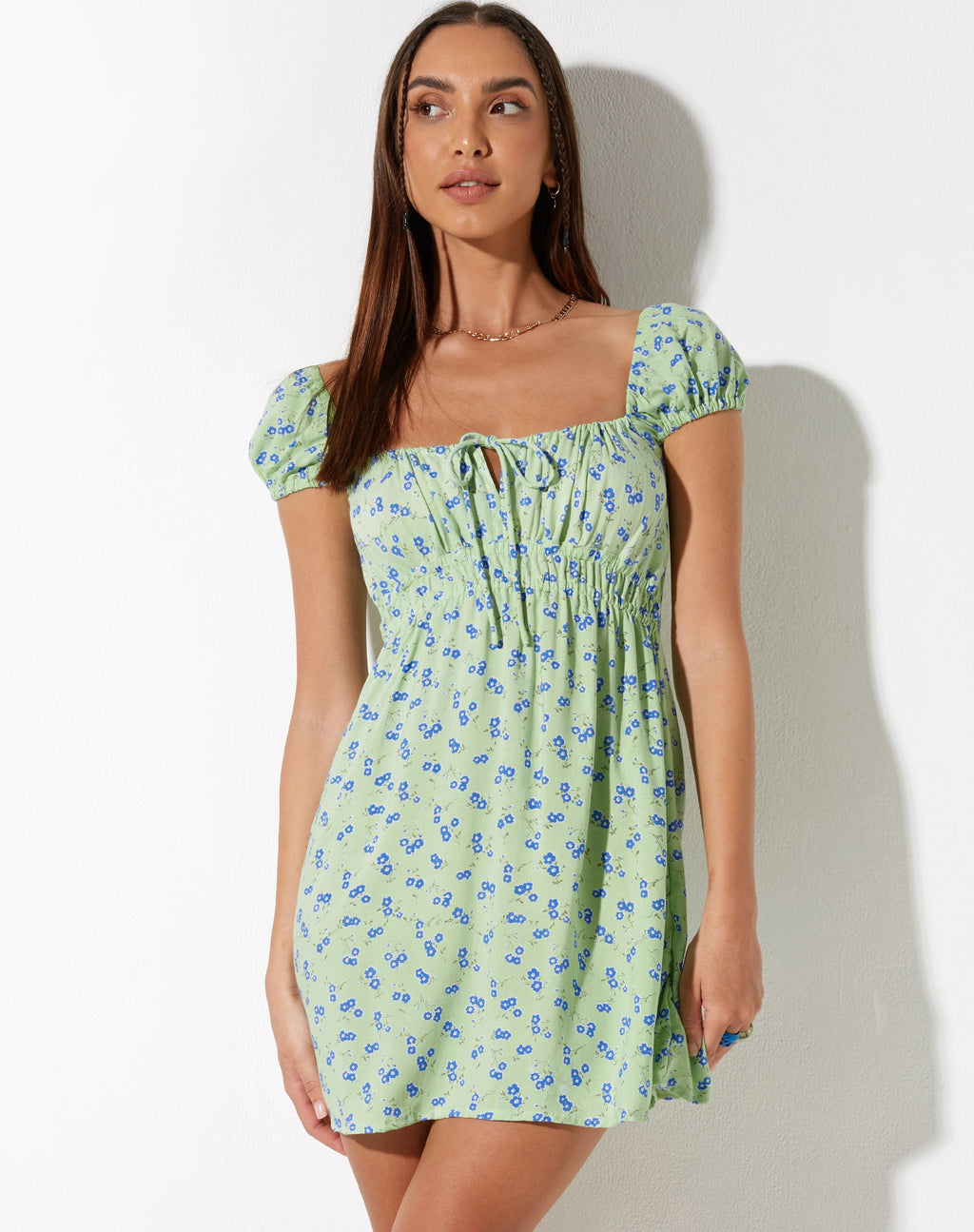 Mini Vestido Galova en Floral Lima
