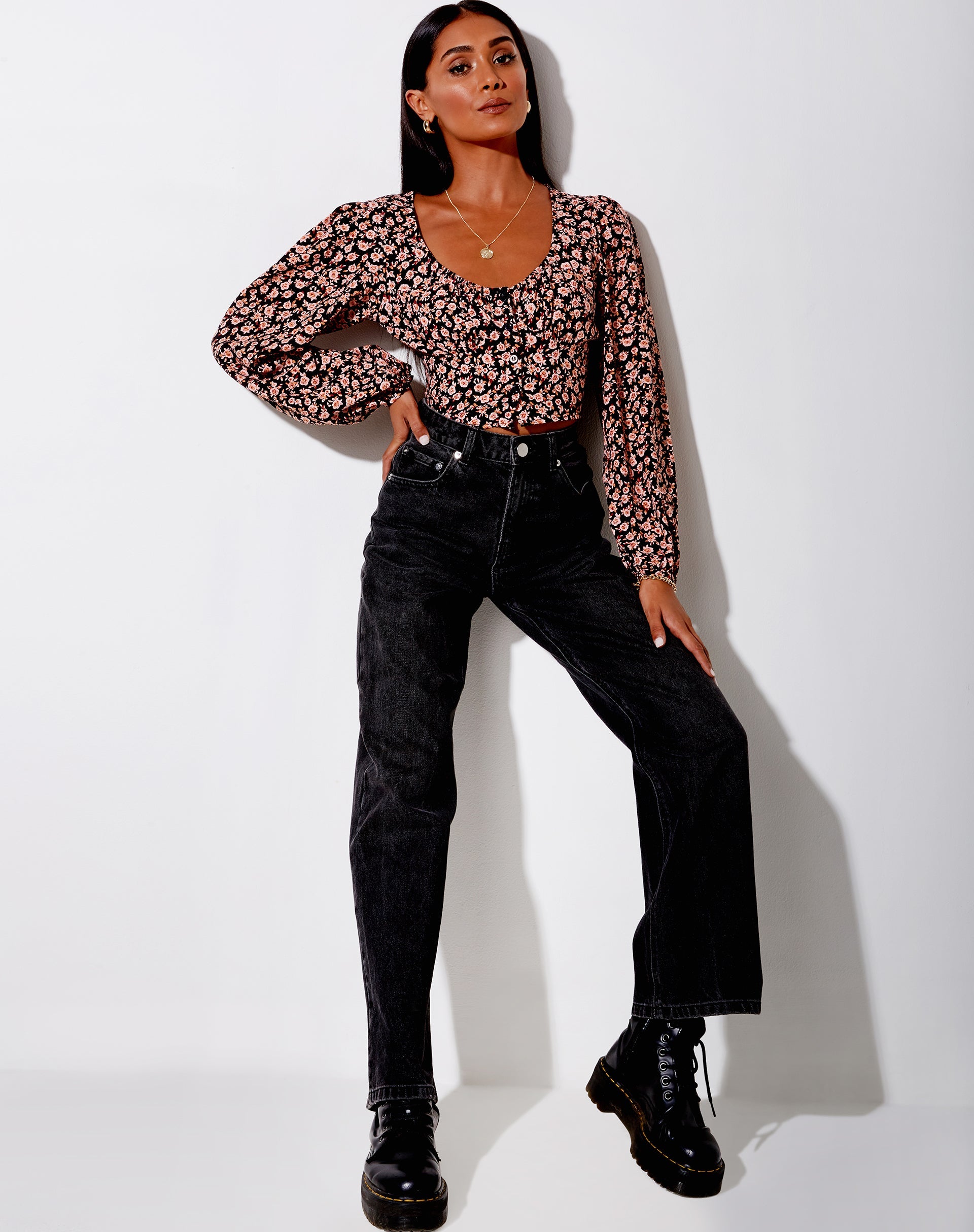 Imagen de Glario Crop Top en Flor de Otoño
