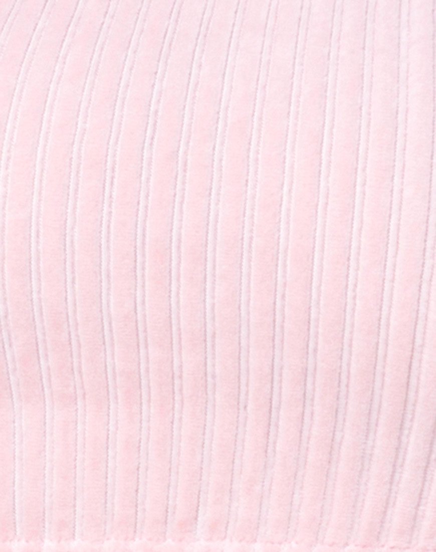 Imagen de Ganis Crop Top de manga larga en punto esponjoso Candy