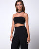 Imagen de Garneth Bandeau Top y Gargantilla en Diamante Negro