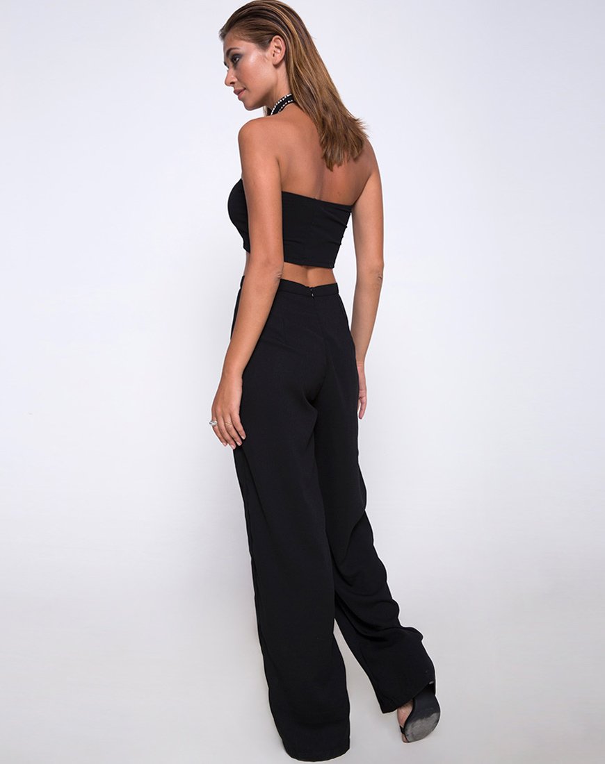 Imagen de Garneth Bandeau Top y Gargantilla en Diamante Negro