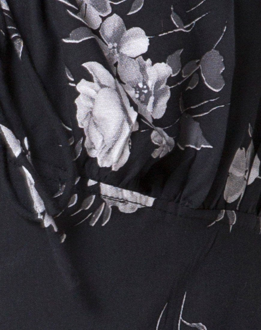 Imagen de Gaval Mini Dress in Mono Flower Negro