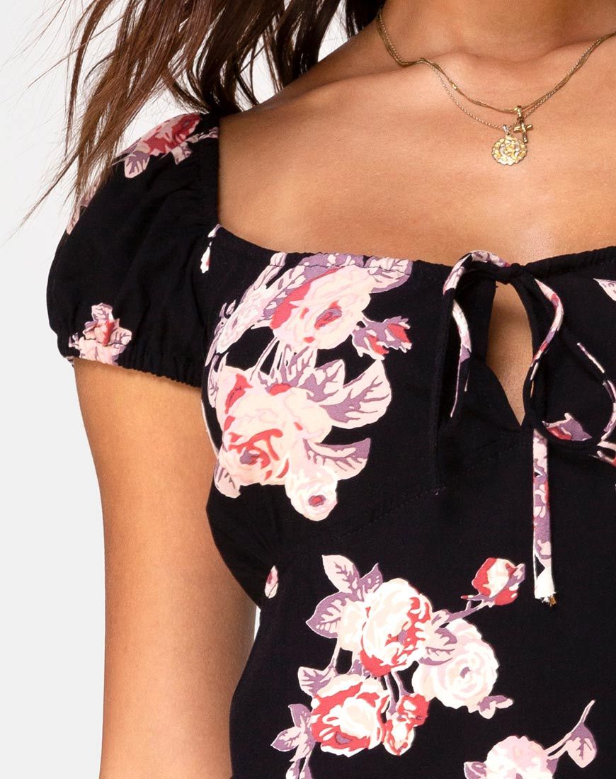 Imagen del minivestido Gaval en rosa vintage
