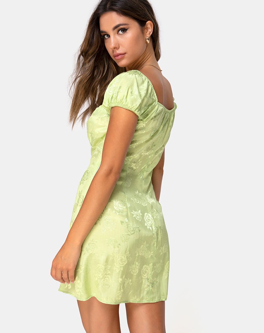 Imagen de Gaval Mini Vestido De Satén Rosa Lima