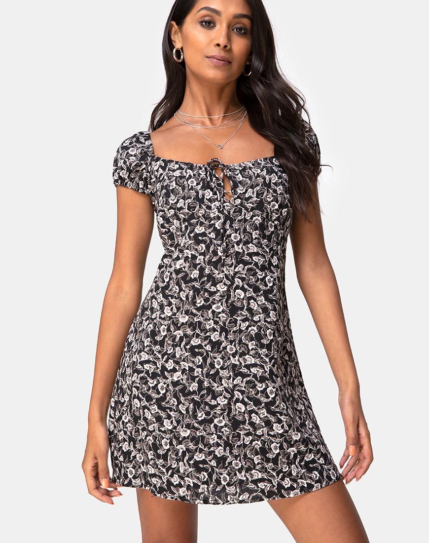 Minivestido Gaval en Wild Tulip Negro