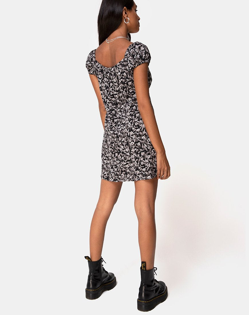 Imagen de Gaval Mini Dress in Wild Tulip Black