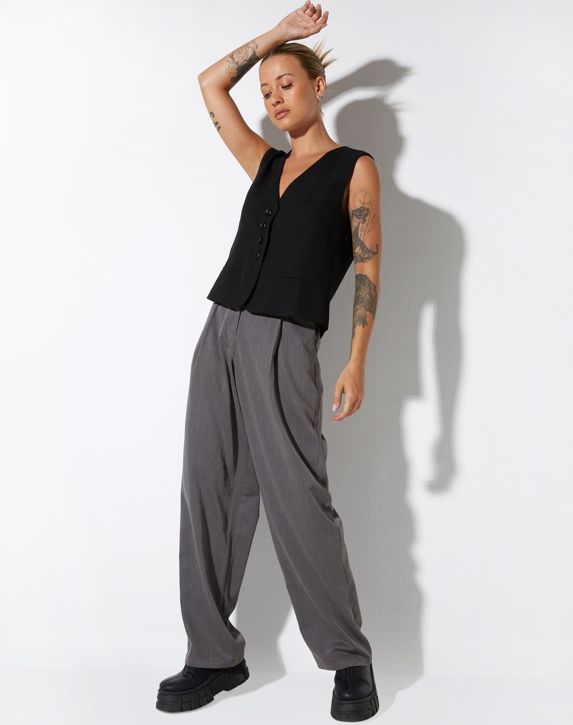 imagen de Gavan Chaleco en Tailoring Negro