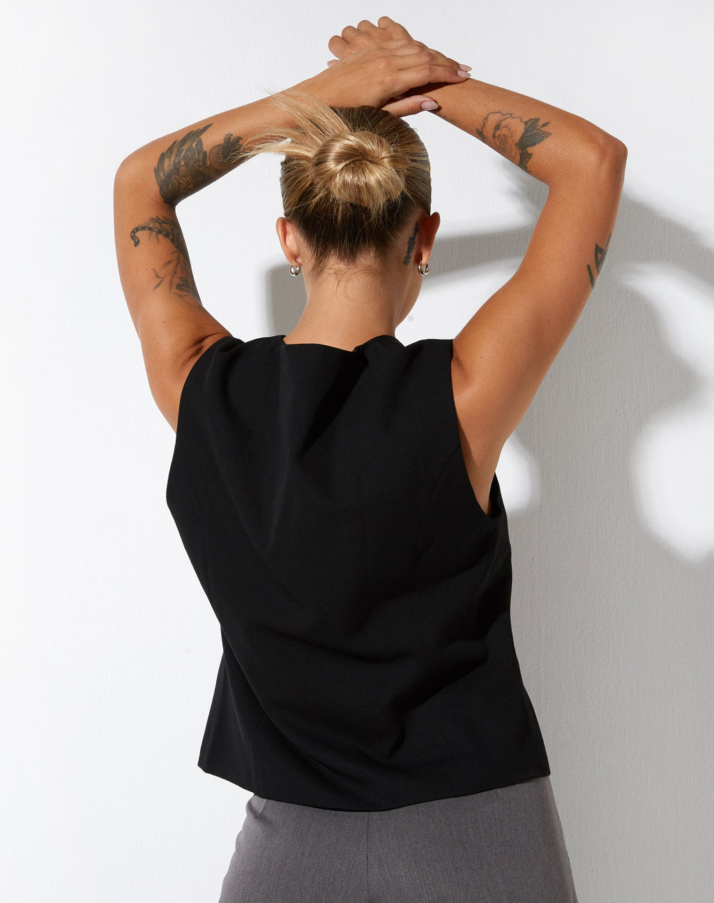 Chaleco Gavan en Tailoring Negro