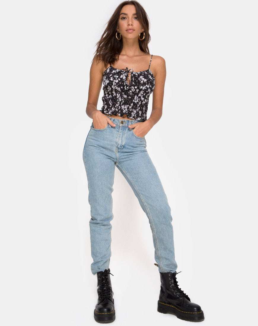 Imagen de Gemala Top en Flor Silvestre Oscura