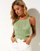 Imagen de Gera Top de Crochet Pointelle Verde