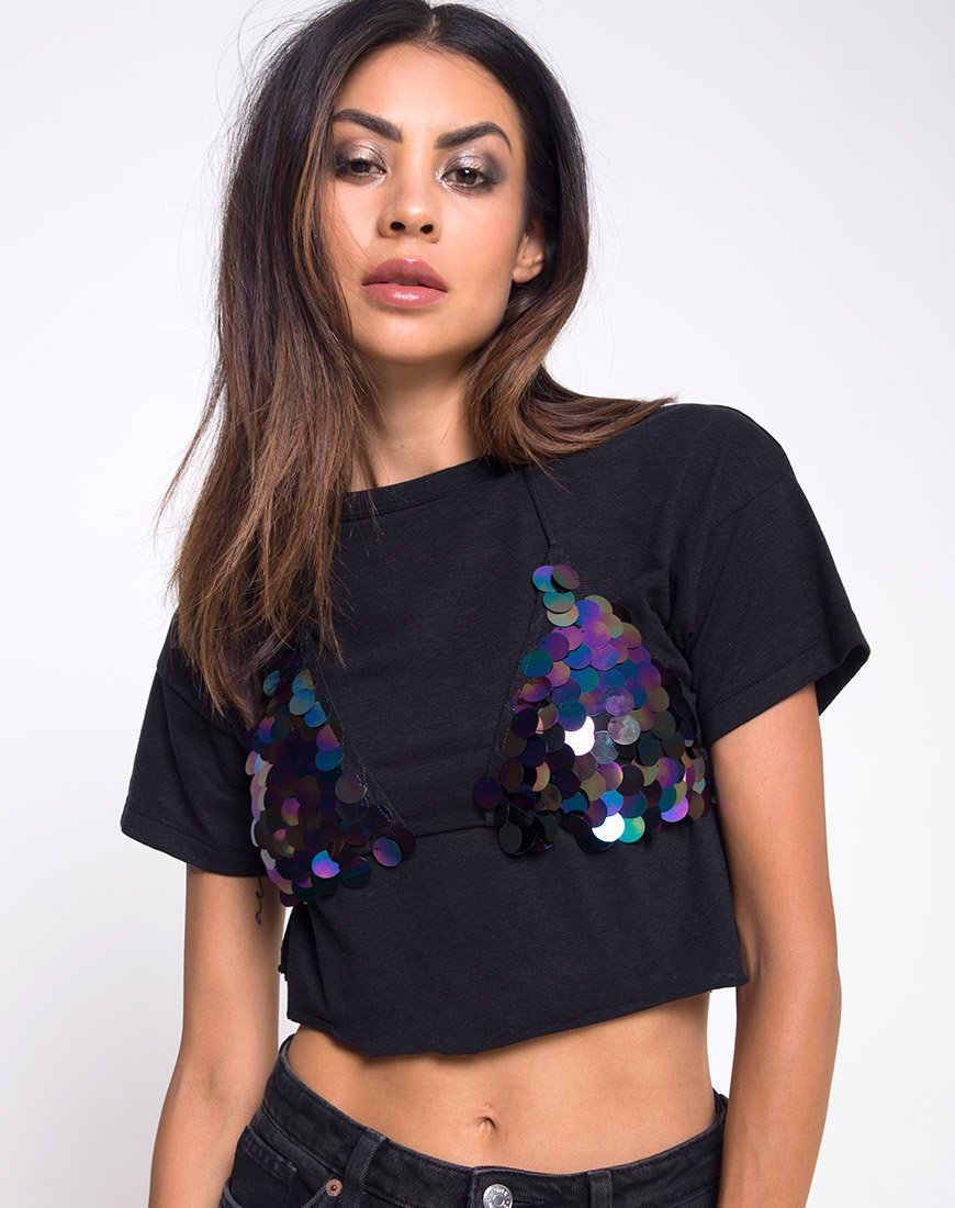 Bralet Gwen en lentejuelas disco Petrol
