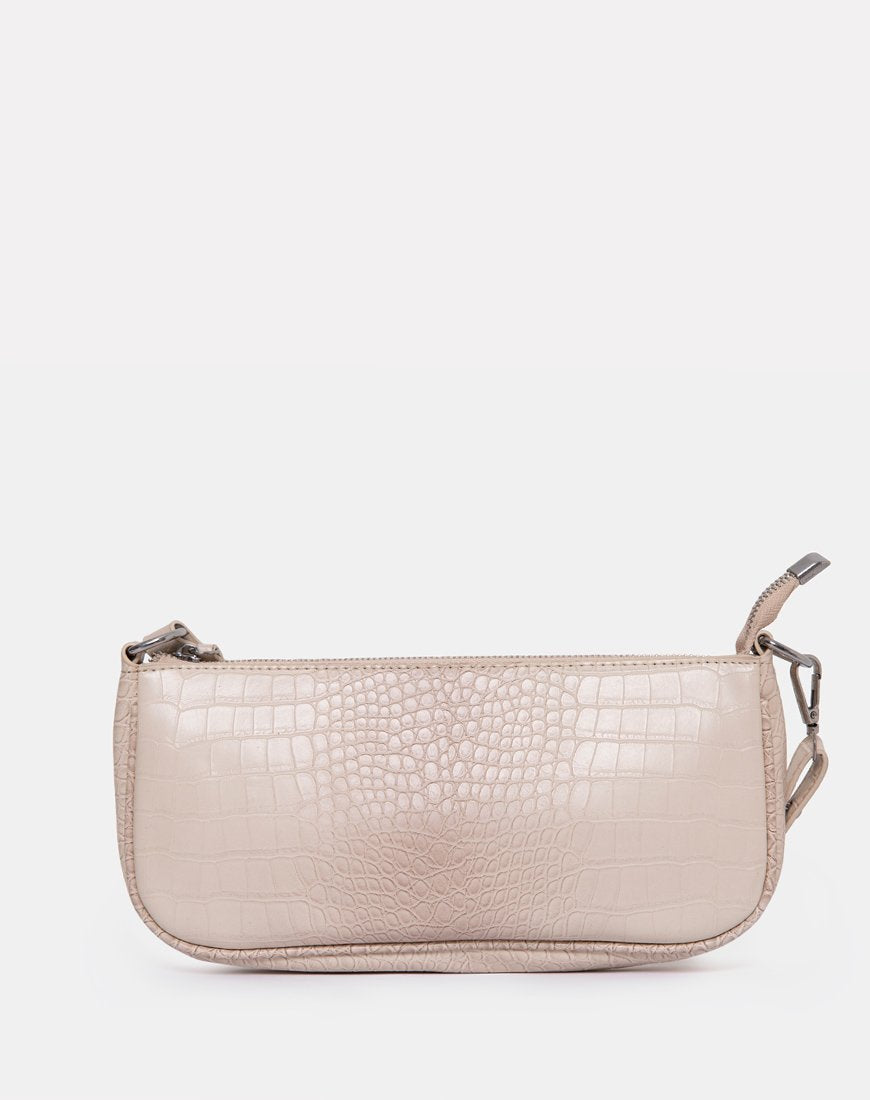 Imagen de Gigi Bolso de hombro en Croc Beige