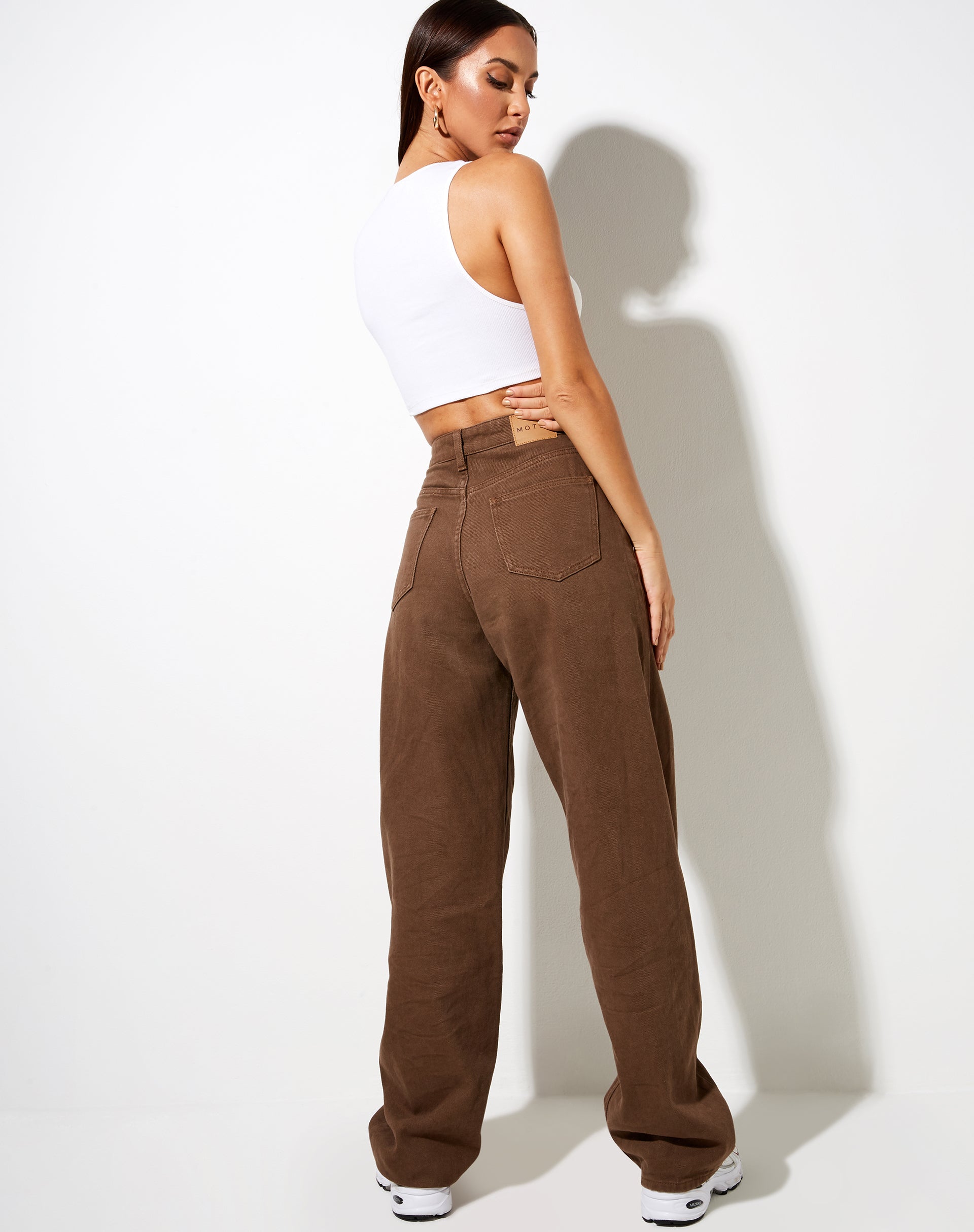 Imagen de Gilly Crop Top en canalé marfil