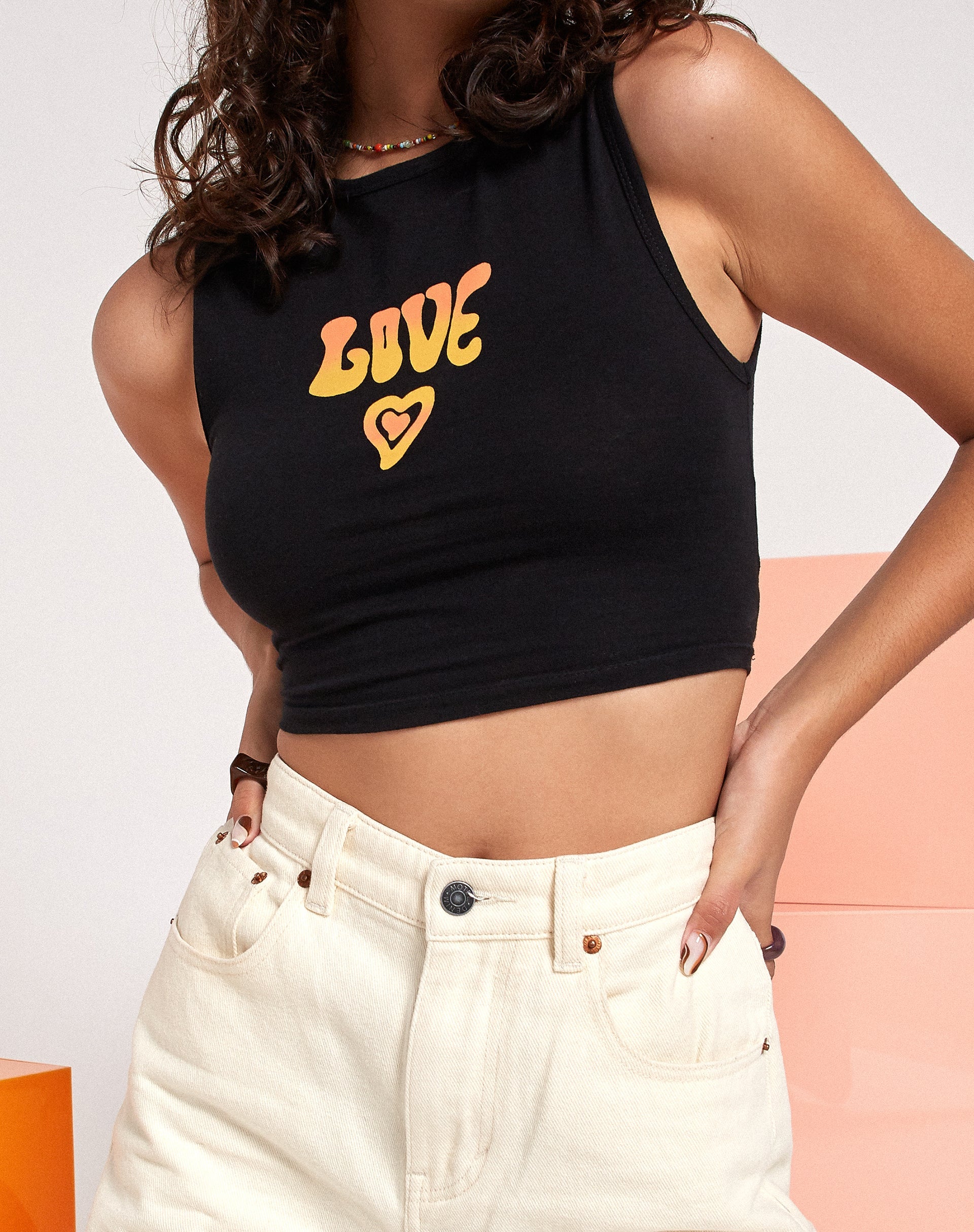 Imagen de Gimon Crop Top en negro Love