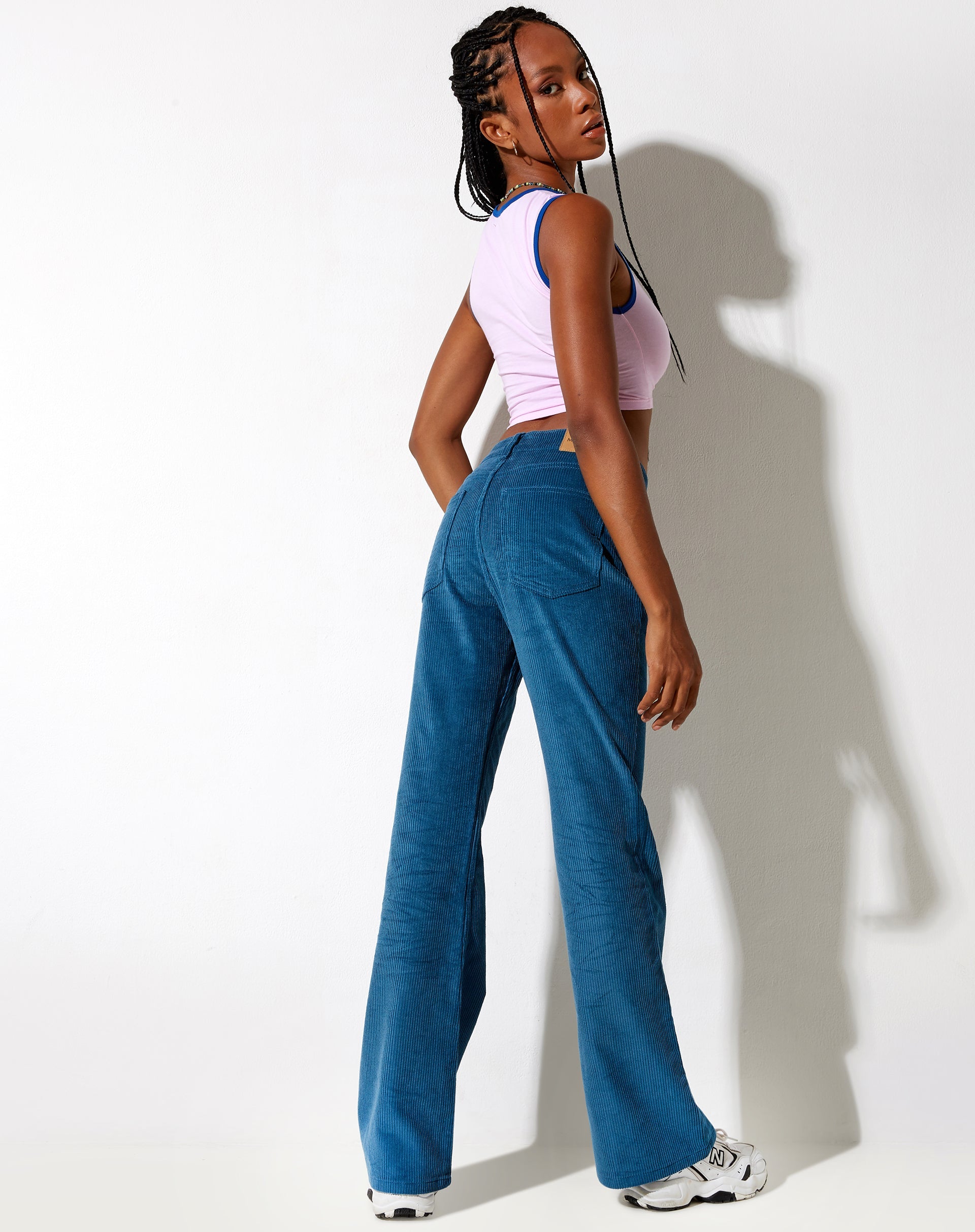 Imagen de Gimon Crop Top in Pink Bind Blue Cant Relate