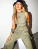 Imagen de Gimon Crop Top en canalé gris salvia Angelo Embro