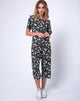 Imagen de Giotto Jumpsuit in Polka Daisy Negro