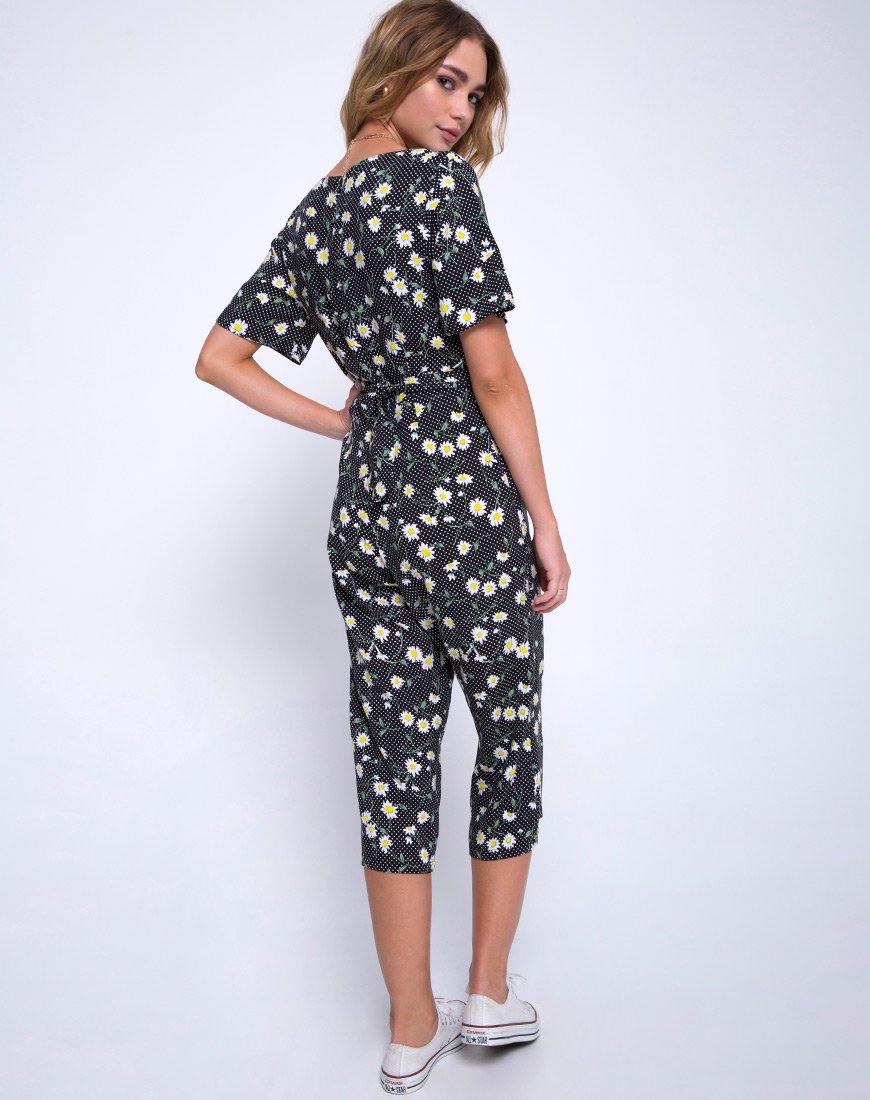 Imagen de Giotto Jumpsuit in Polka Daisy Negro