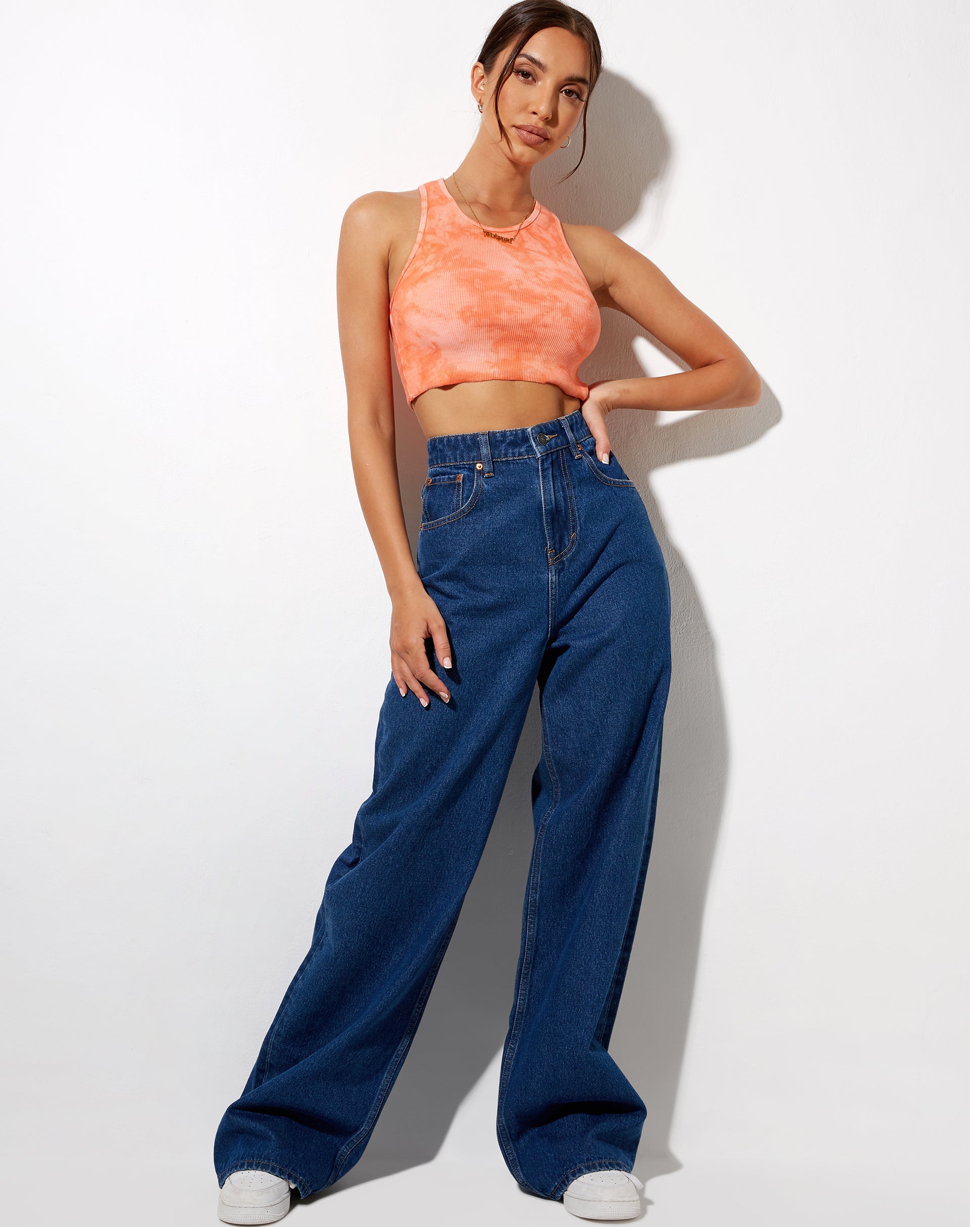 Imagen de Givas Crop Top en Tangerine Tie Dye