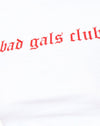 Bad Gals Club blanco en rojo