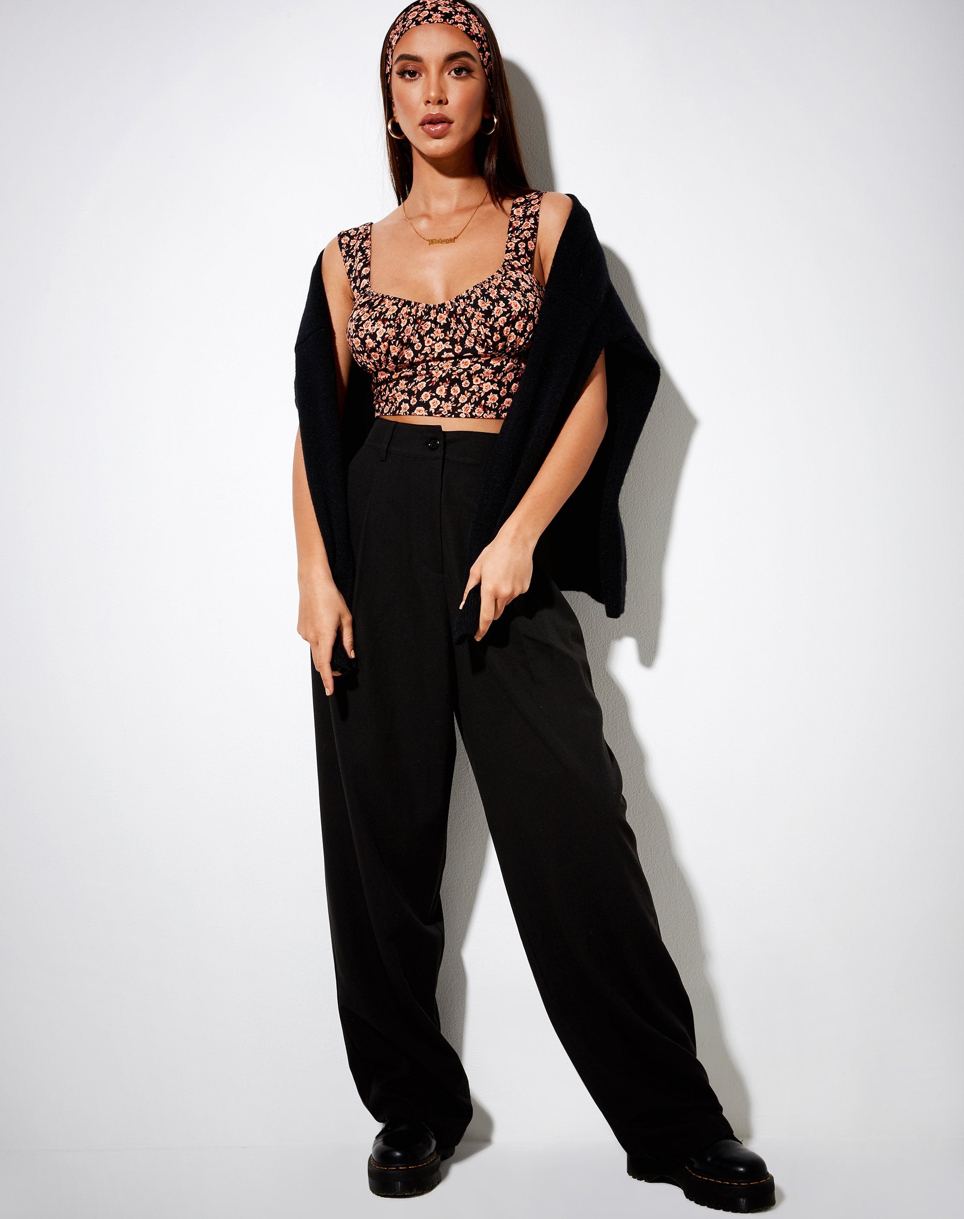 Imagen de Gladis Vest Crop Top en Autumn Blossom