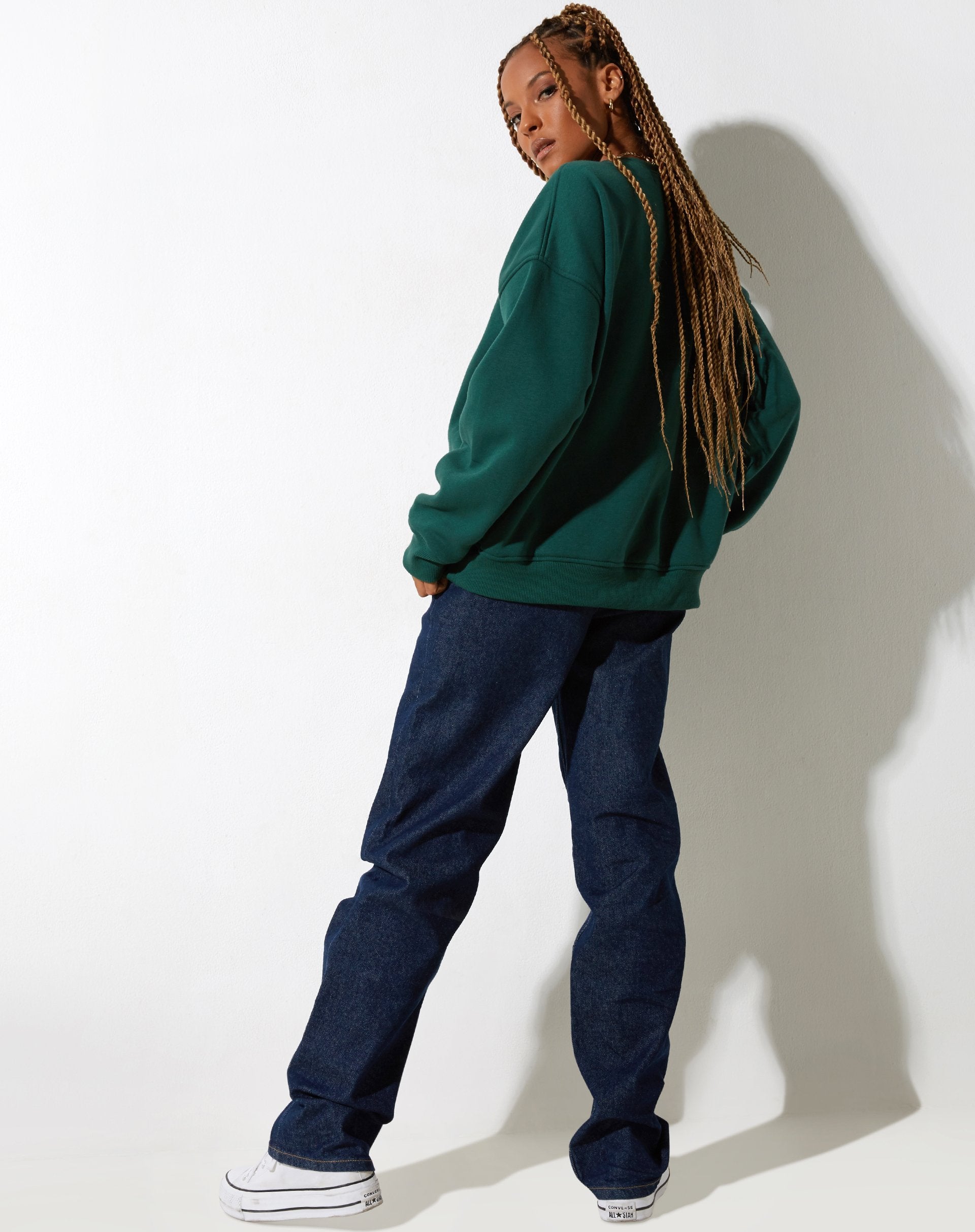 Sudadera Glan en Verde Bosque M Classics