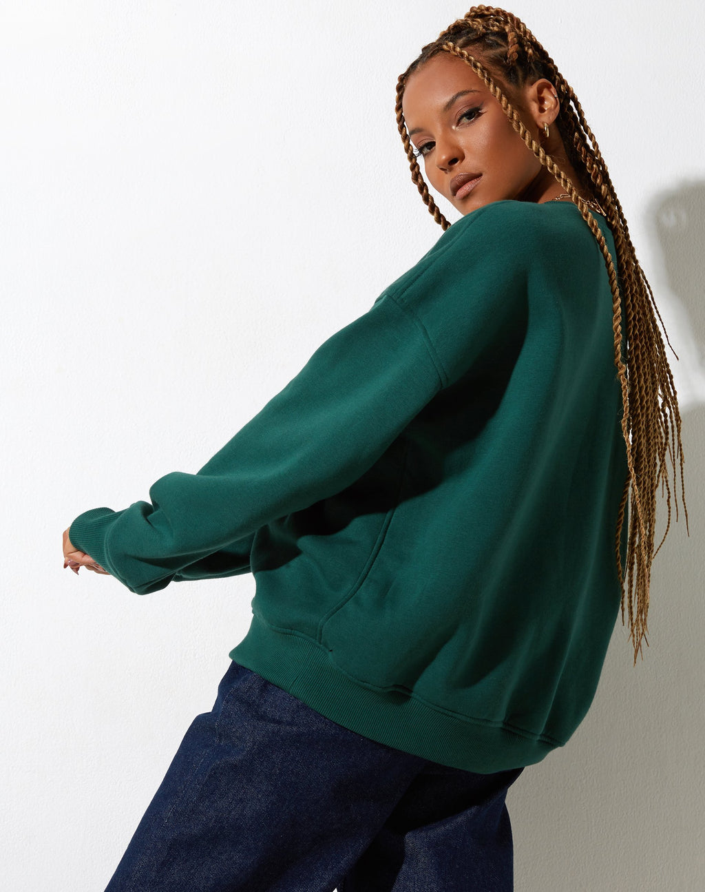 Sudadera Glan en Verde Bosque M Classics