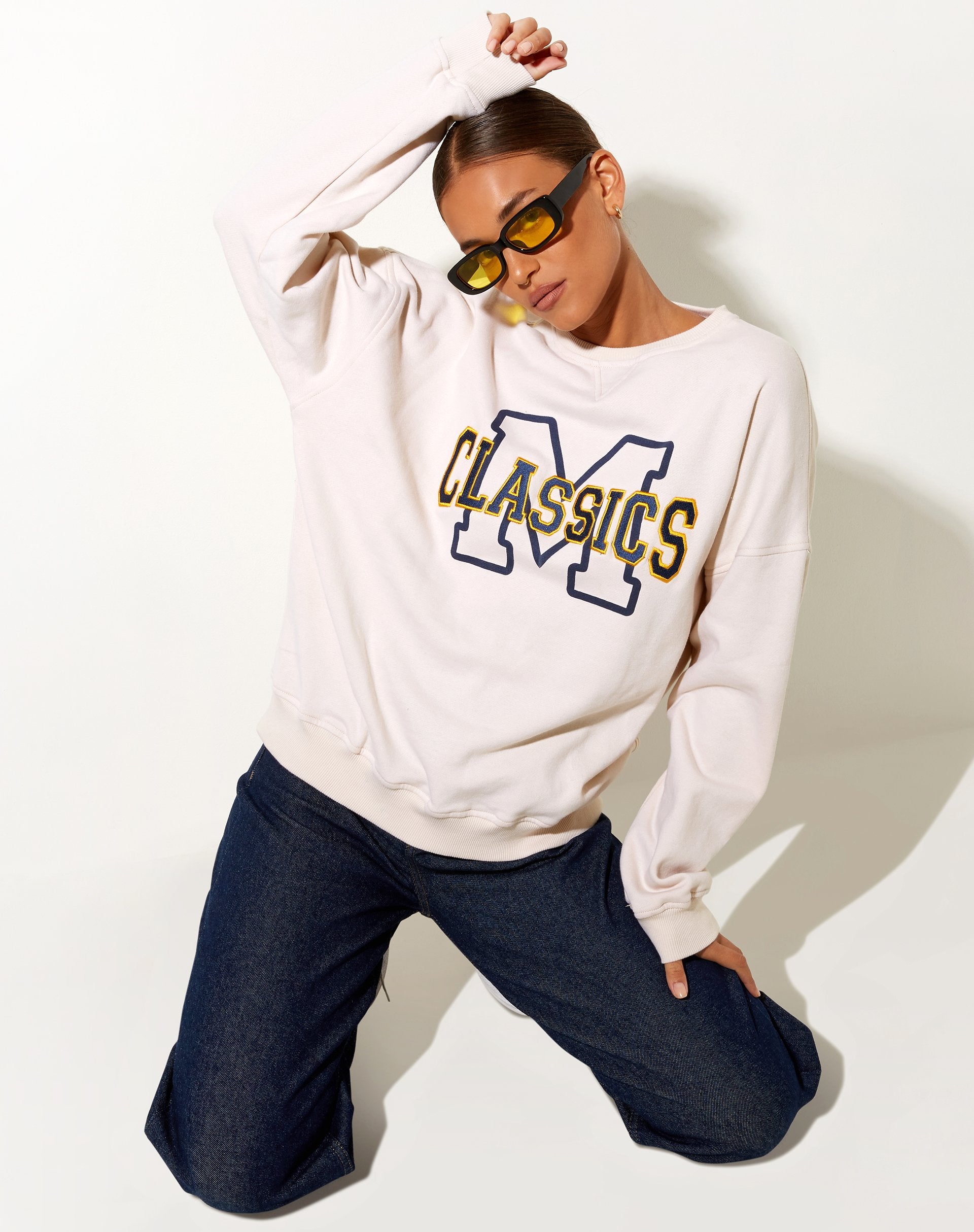 Image of Glan Sudadera de invierno Blanco M Classics Mix Embro
