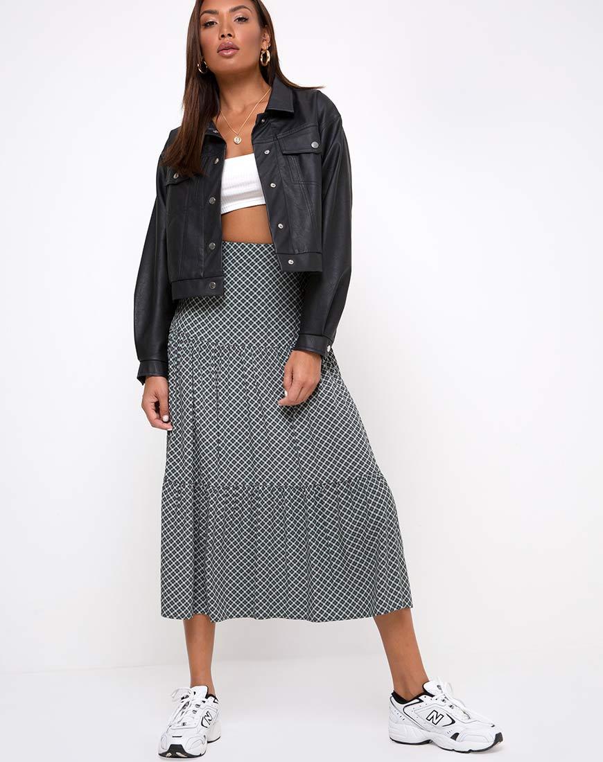 Falda Gleas en Check it Out Verde