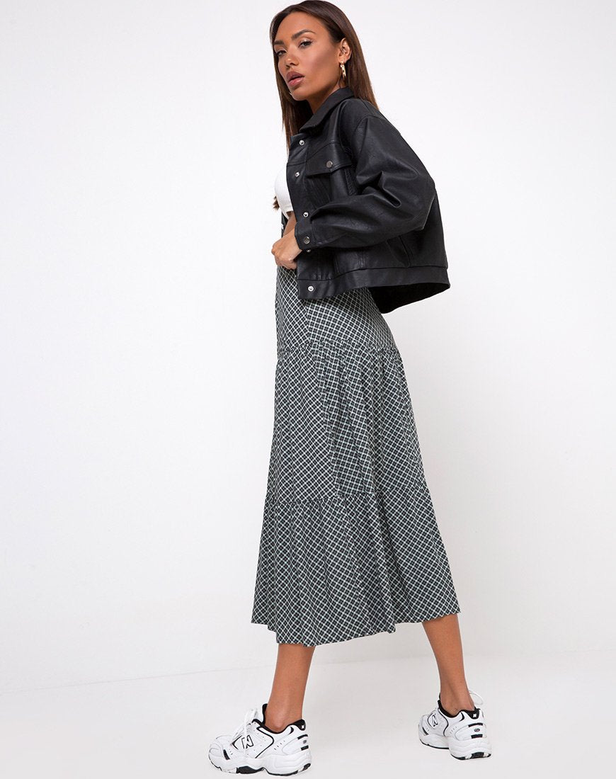 Falda Gleas en Check it Out Verde