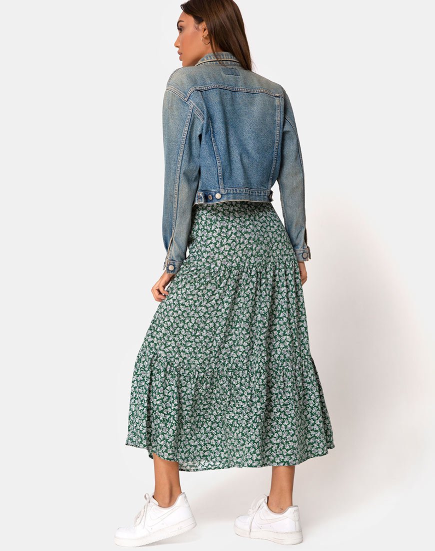 Imagen de Gleas Falda en Floral Verde