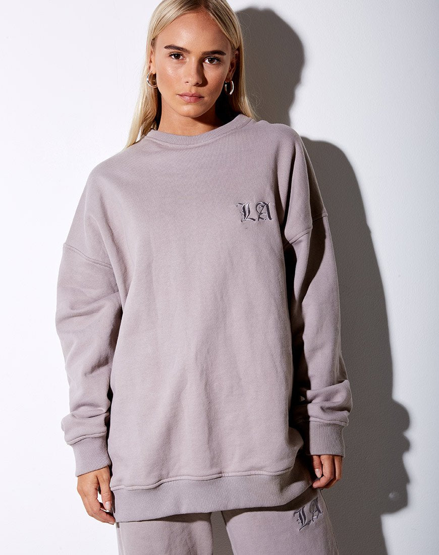 Imagen de Sudadera Glo en Mushroom con LA Embro